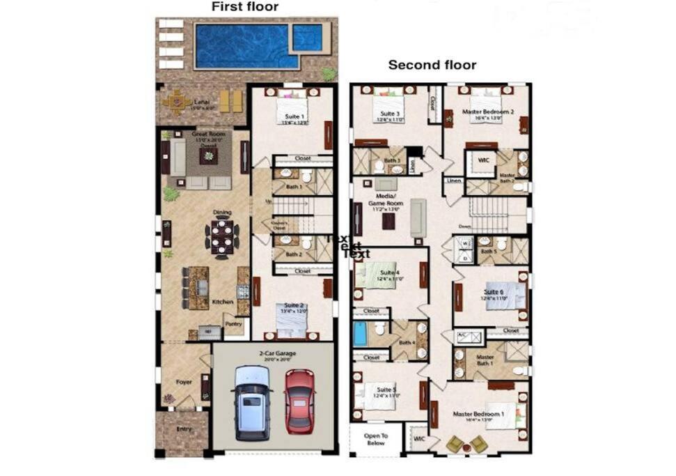 551-Luxury 8 Bedrooms Villa Pool& Spa-Movie Room أورلاندو المظهر الخارجي الصورة
